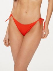 Tommy Hilfiger Dół od bikini UW0UW05096 Czerwony. Czerwone bikini Tommy Hilfiger, bez wzorów, z syntetyku. Za 99.99 zł.