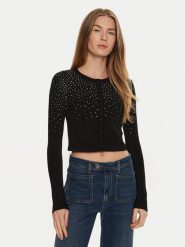 Marciano Guess Sweter 4BGR61 5439Z Czarny Regular Fit. Czarne swetry Marciano Guess, xl, z aplikacjami, z wiskozy, bez ramiączek. Za 449.99 zł.