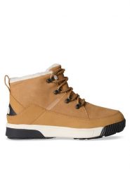 The North Face Botki Sierra Mid Lace Wp NF0A4T3XKOM Brązowy. Brązowe botki The North Face, bez wzorów, z nubiku, bez obcasa, na płaskiej podeszwie, bez zapięcia. Za 429.99 zł.