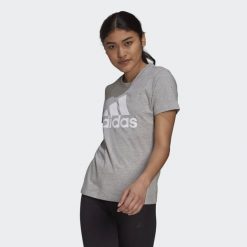 Koszulka Essentials Logo. Białe t-shirty sportowe adidas, l, bez wzorów, z bawełny, bez ramiączek, na fitness i siłownię. Za 121.85 zł.