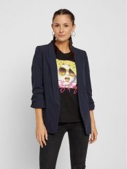 Pieces Marynarka 17090996 Granatowy Regular Fit. Niebieskie marynarki i żakiety Pieces, s, bez wzorów, z syntetyku, bez ramiączek. Za 139.99 zł.