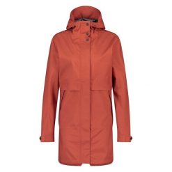 Parka Rain Jacket Women Cinnabar. Czerwone kurtki przeciwdeszczowe AGU, s, bez wzorów, z materiału, z kapturem, rowerowe. Za 719.35 zł.