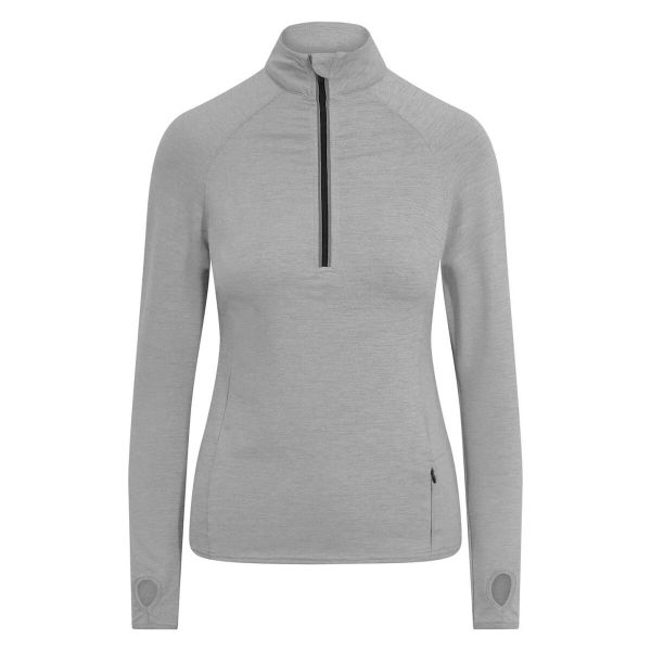 Bluza Damska CoolFlex Half Zip Top. Czarne bluzy JUST COOL, m, bez wzorów, bez ramiączek, bez kaptura. Za 127.99 zł.