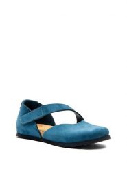 Comfortfusse Skórzane baleriny w kolorze granatowym rozmiar: 36. Niebieskie baleriny Comfortfüße, bez wzorów, z okrągłym noskiem, bez obcasa, bez zapięcia. Za 156.61 zł.