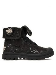 Palladium Trapery Baggy Hopper Tunnels 94625-008-M Czarny. Czarne traperki Palladium, bez wzorów, z materiału, bez obcasa, bez zapięcia. Za 492.15 zł.