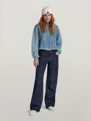 G-Star Dżinsy "Judee" - Comfort fit - w kolorze granatowym rozmiar: W24/L30. Niebieskie jeansy G-Star, l, z aplikacjami, retro, z podwyższonym stanem. Za 210.32 zł.