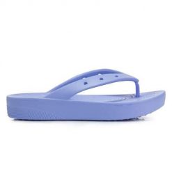 Japonki damskie Crocs Classic Platform. Brązowe japonki Crocs, bez wzorów, z materiału, sportowe. Za 246.00 zł.