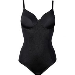 Body shape, średni stopień modelowania sylwetki. Czarne bielizna modelująca bonprix, bez wzorów, z bawełny, bez ramiączek. Za 124.99 zł.