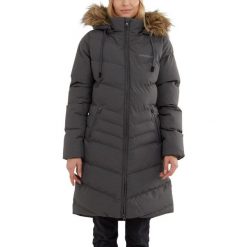 Płaszcz zimowy damski Fundango Puppis Padded. Szare płaszcze FUNDANGO, na zimę, xs, bez wzorów, z poliesteru, sportowe, bez kaptura. Za 590.00 zł.