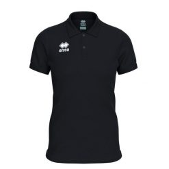 Damska koszulka polo Errea Evo. Czarne t-shirty sportowe ERREA, bez wzorów, bez ramiączek. Za 164.00 zł.