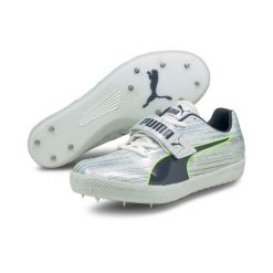 Buty Puma evoSPEED High Jump 8 SP. Białe buty do biegania Puma, bez wzorów, z syntetyku, bez zapięcia, do biegania. Za 543.90 zł.