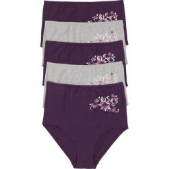 Figi z wysoką talią (5 par). Czarne figi bonprix, bez wzorów. Za 79.99 zł.