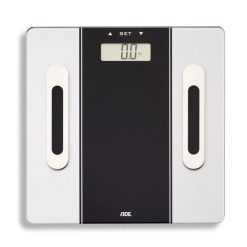 Waga łazienkowa z analizą masy ciała, do 180 kg, 30 x 30 cm, czarna. Czarne wagi łazienkowe ADE. Za 169.90 zł.