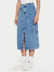 Tommy Jeans Spódnica jeansowa Claire DW0DW18226 Niebieski Regular Fit. Niebieskie spódnice Tommy Jeans, bez wzorów, z bawełny. Za 309.99 zł.