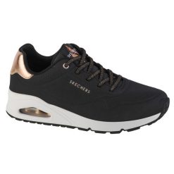 Tenisówki Skechers Model Shimmer Away Kolor Czarny. Czarne trampki Skechers, bez wzorów, z gumy, sportowe, bez zapięcia. Za 418.00 zł.