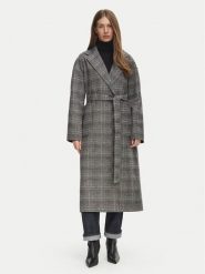 Tommy Hilfiger Płaszcz wełniany WW0WW51526 Szary Regular Fit. Szare płaszcze Tommy Hilfiger, na zimę, bez wzorów, z syntetyku, bez kaptura. Za 1,399.00 zł.