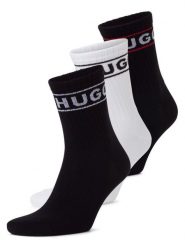 HUGO Skarpety w 3-paku - QSRIB Sporty Kobiety czarny|biały, 35-38. Białe skarpetki Hugo, bez wzorów. Za 119.95 zł.