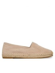 JENNY Espadryle WSS990-249 Beżowy. Brązowe espadryle Jenny, bez wzorów, z materiału, bez obcasa. Za 99.99 zł.