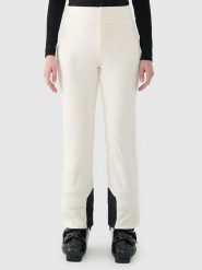 4F Spodnie narciarskie w kolorze kremowym rozmiar: S. Brązowe spodnie dresowe 4f, bez wzorów, z materiału. Za 209.33 zł.