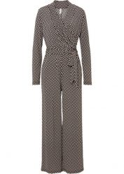 Kombinezon. Czarne kombinezony bonprix, bez wzorów, bez kołnierzyka, bez ramiączek. Za 149.99 zł.