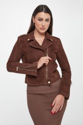 Kurtka damska ramoneska zamszowa ARMANI EXCHANGE. Kurtki Armani Exchange, xl, bez wzorów, z zamszu, bez kaptura. Za 2,229.00 zł.