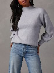 LA Angels Sweter w kolorze jasnoszarym rozmiar: L. Szare swetry LA Angels, l, bez wzorów, bez ramiączek. Za 158.10 zł.