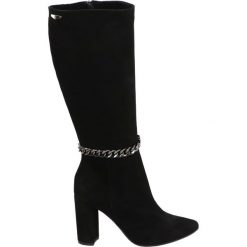 KOZAKI Z ŁAŃCUCHEM 2292 300 NERO. Kozaki Venezia, bez wzorów, ze skóry, bez obcasa, bez zapięcia. Za 369.00 zł.