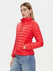Save The Duck Kurtka puchowa Carly D39760W-GIGA18 Czerwony Regular Fit. Czerwone kurtki Save the duck, bez wzorów, z puchu, bez kaptura. Za 399.99 zł.