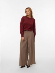 Vero Moda Sweter w kolorze bordowym rozmiar: L. Czerwone swetry Vero Moda, l, z aplikacjami, z wełny, bez ramiączek. Za 114.17 zł.