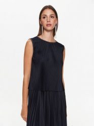 Fabiana Filippi Top TPD273W305 Granatowy Regular Fit. Niebieskie topy Fabiana Filippi, bez wzorów, z syntetyku, bez kołnierzyka, bez ramiączek. Za 1,889.00 zł.