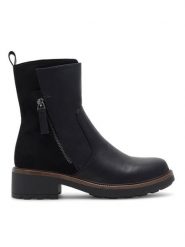 Clara Barson Botki WS5658-07 Czarny. Czarne botki Clara Barson, bez wzorów, bez obcasa, na płaskiej podeszwie, bez zapięcia. Za 111.99 zł.