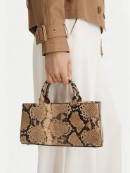 GINO ROSSI Torebka EO-LDA88-01 Beżowy. Brązowe torebki klasyczne Gino Rossi, bez wzorów, z materiału, bez dodatków. Za 249.99 zł.