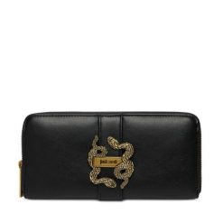 Portfel Just Cavalli. Czarne portfele Just Cavalli, bez wzorów. Za 409.99 zł.