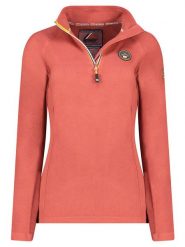 Geographical Norway Bluza polarowa "Tugim" w kolorze pomarańczowym rozmiar: S. Pomarańczowe bluzy bez kaptura Geographical Norway, s, bez wzorów, z polaru, bez kaptura. Za 70.57 zł.