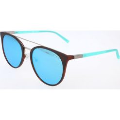 Damskie okulary przeciwsłoneczne w kolorze ciemnobrązowo-turkusowym. Okulary przeciwsłoneczne Guess. W wyprzedaży za 175.95 zł.
