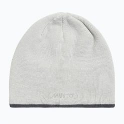 Czapka Musto Knitted Beanie. Szare czapki zimowe Musto, bez wzorów, z materiału, eleganckie. Za 109.99 zł.