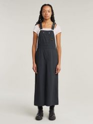 G-Star Sukienka w kolorze antracytowym rozmiar: M. Czarne sukienki G-Star, na co dzień, m, bez wzorów, z wiskozy, klasyczne, bez kołnierzyka, bez ramiączek, maxi, proste. Za 291.51 zł.