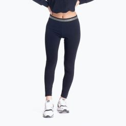 Legginsy damskie LEONE 1947 Shine On. Czarne legginsy LEONE 1947, bez wzorów, sportowe. Za 119.99 zł.