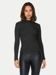 ONLY Bluzka Emma 15331094 Czarny Regular Fit. Czarne bluzki ONLY, m, bez wzorów, z bawełny, bez kołnierzyka, bez ramiączek. Za 109.99 zł.