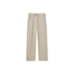 Spodnie damskie Superdry. Brązowe spodnie sportowe Superdry, bez wzorów, długie. Za 389.40 zł.