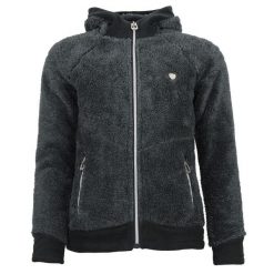 Kurtka polarowa z kapturem dla kobiet Peak Mountain Almi. Szare kurtki Peak Mountain, xl, z aplikacjami, z materiału, z kapturem. Za 263.55 zł.