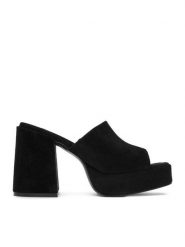 DeeZee Klapki CEO-HY7562-10 Czarny. Czarne klapki DeeZee, bez wzorów, z materiału, bez obcasa, bez zapięcia. Za 139.99 zł.