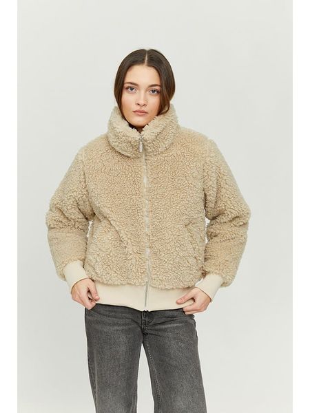 MAZINE Kurtka zimowa "Sandy" w kolorze beżowym rozmiar: L. Brązowe kurtki MAZINE, na zimę, l, bez wzorów, z puchu, bez kaptura. Za 276.71 zł.