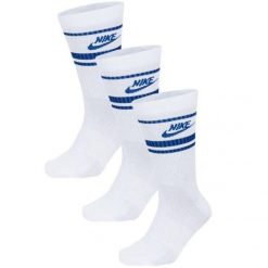 Skarpety Unisex Dla Dorosłych Sportswear Essential DriFIT Everyday Crew (zestaw. Białe skarpetki Nike, bez wzorów. Za 109.99 zł.