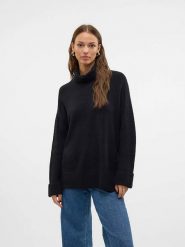 Vero Moda Golf w kolorze czarnym rozmiar: XS. Czarne swetry Vero Moda, xs, bez wzorów, bez ramiączek. Za 52.79 zł.