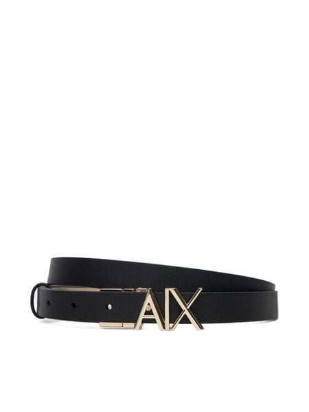 Armani Exchange Pasek XW002127 AF17157 MC379 Czarny. Czarne paski Armani Exchange, bez wzorów, ze skóry. Za 329.99 zł.
