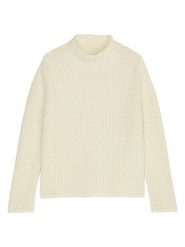 Marc O´Polo Sweter w kolorze kremowym rozmiar: XL. Brązowe swetry xl, bez wzorów, z bawełny, bez ramiączek. Za 189.29 zł.