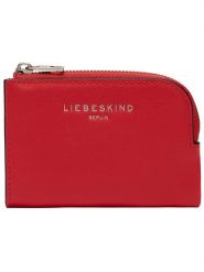 LIEBESKIND BERLIN Skórzany portfel "Lena" w kolorze czerwonym - 11,5 x 8 x 1 cm rozmiar: onesize. Czerwone portfele Liebeskind Berlin, bez wzorów, ze lnu. Za 154.43 zł.