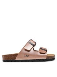 CMP Klapki Eco Thalitha Wmn Slipper 3Q91016 Różowy. Czerwone klapki CMP, bez wzorów, ze skóry, bez obcasa, bez zapięcia. Za 189.99 zł.