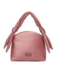 Pinko Torebka Knots Mini Pouch Satin PE 24 PLTT 102770 A1KA Różowy. Czerwone torebki klasyczne Pinko, bez wzorów, z materiału, bez dodatków. Za 1,069.00 zł.